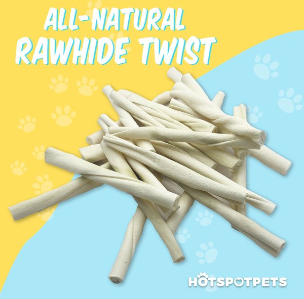 HOTSPOT PETS 5-in Twists Rawhide Dog Treats