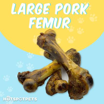 Show full view: HOTSPOT PETS 6 to 8-in Pork Femur Dog Chew Treats, Large, 12 count slide 4 of 11