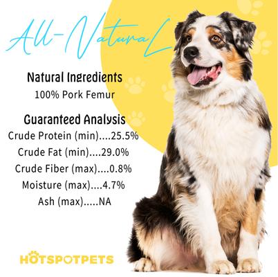 Show full view: HOTSPOT PETS 6 to 8-in Pork Femur Dog Chew Treats, Large, 12 count slide 8 of 11