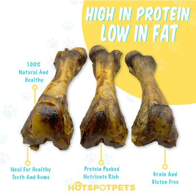 Show full view: HOTSPOT PETS 6 to 8-in Pork Femur Dog Chew Treats, Large, 3 count slide 5 of 11