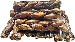 HOTSPOT PETS 6-in Braided Beef Gullet Twist Dog Chew Treats, 12 count