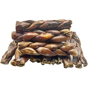HOTSPOT PETS 6-in Braided Beef Gullet Twist Dog Chew Treats, 12 count