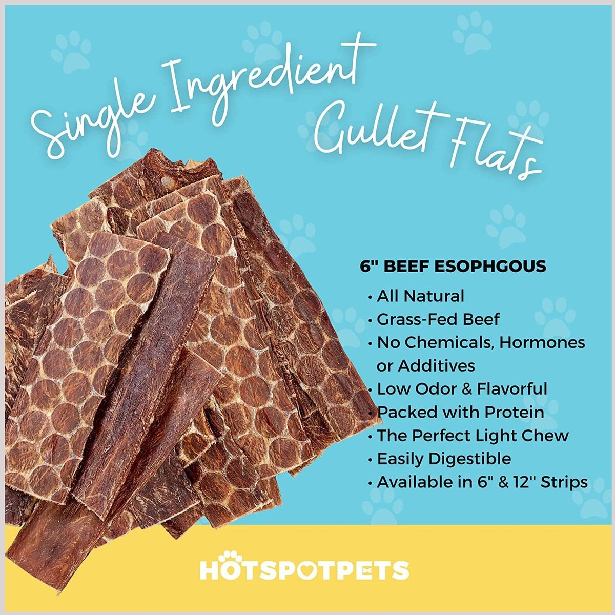 HOTSPOT PETS 6-in Beef Gullet Sticks Dog Treats