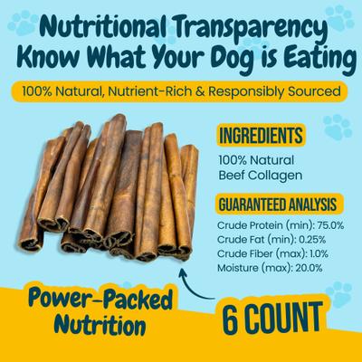Show full view: HOTSPOT PETS 6-in Natural Beef Crunchy Sticks Dog Treats, 6 count slide 5 of 10