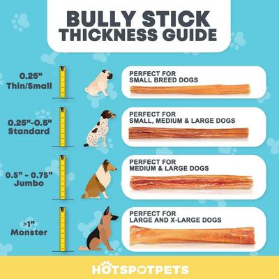 Show full view: HOTSPOT PETS 6-in Slim Bully Sticks Dog Treats, 200 count slide 6 of 9