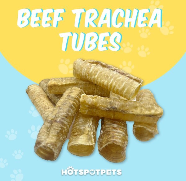 HOTSPOT PETS 6-in Whole Beef Trachea Tubes Dog Chew Treats