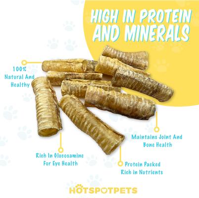 Show full view: HOTSPOT PETS 6-in Whole Beef Trachea Tubes Dog Chew Treats, 6 count slide 5 of 10