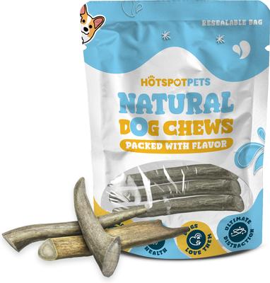 Show full view: HOTSPOT PETS 7 to 10-in Whole Deer Antler Dog Treats, Large, 3 count slide 3 of 11