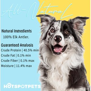 HOTSPOT PETS 7 to 8-in Whole Elk Antlers Dog Treats, Large, 1 count