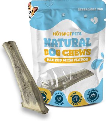 Show full view: HOTSPOT PETS 8 to 9-in Split Elk Antlers Dog Treats, X-Large, 1 count slide 3 of 8