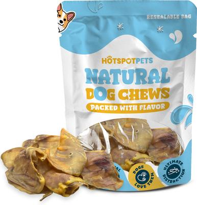 Show full view: HOTSPOT PETS Whole Pig Ears Dog Chew Treats, Large, 12 count slide 3 of 9