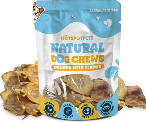 Show full view: HOTSPOT PETS Whole Pig Ears Dog Chew Treats, Large, 20 count slide 3 of 9