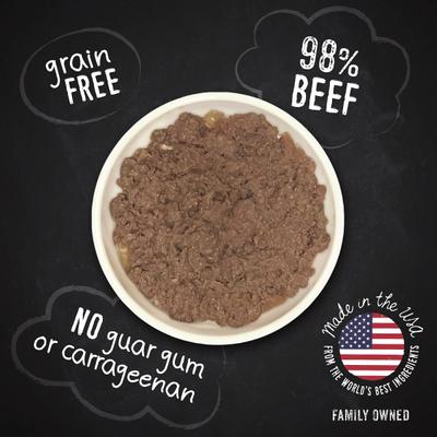 Show full view: Hound & Gatos 98% Beef Grain-Free Canned Cat Food, 5.5-oz, case of 24 slide 4 of 10