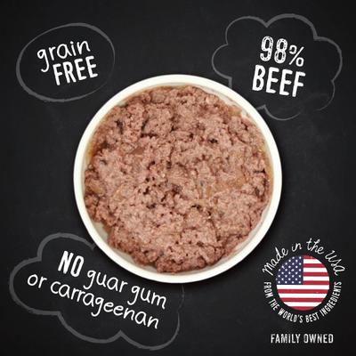 Show full view: Hound & Gatos 98% Beef Grain-Free Canned Dog Food, 13-oz, case of 12 slide 5 of 11