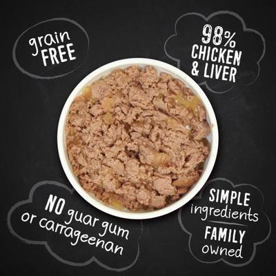 Show full view: Hound & Gatos 98% Chicken & Liver Grain-Free Canned Dog Food, 13-oz, case of 12 slide 5 of 11