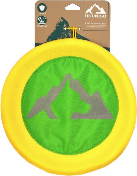 All Kind Toss & Play No Squeak Tri-Flyer Dog Toy, Green Body/Red Trim