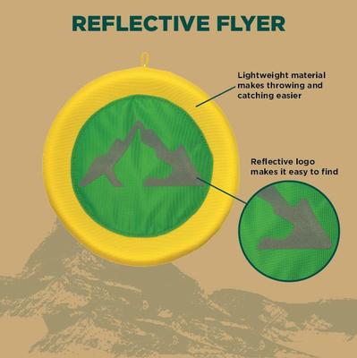 Show full view: Hound2O Reflective Flyer Dog Toy, Green slide 4 of 8