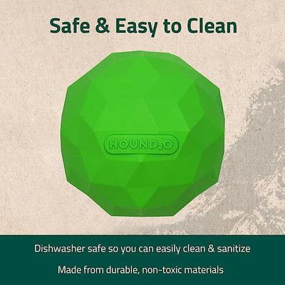 Show full view: Hound2O Squeaky Fetch Ball Dog Toy, Green, 3 count slide 4 of 8