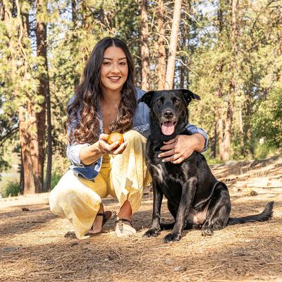 Show full view: Hound2O Squeaky Fetch Ball Dog Toy, Orange slide 3 of 8