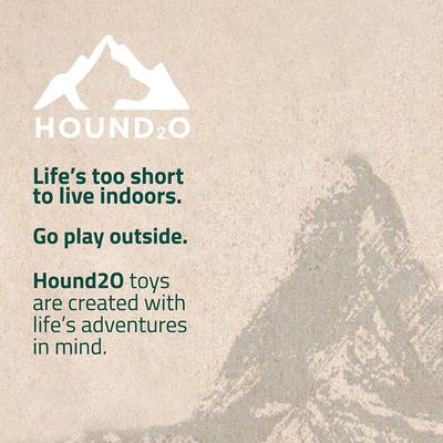 Show full view: Hound2O Squeaky Football Dog Toy, Orange slide 7 of 8