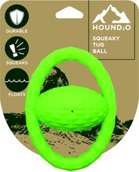 Hound2O Squeaky Tug Ball Dog Toy, Green