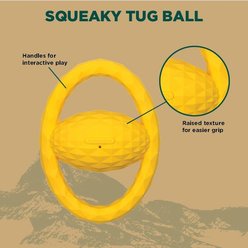 Hound2O Squeaky Tug Ball Dog Toy, Yellow slide 2 of 7