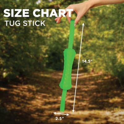 Show full view: Hound2O Tug Stick Dog Toy, Green slide 2 of 8
