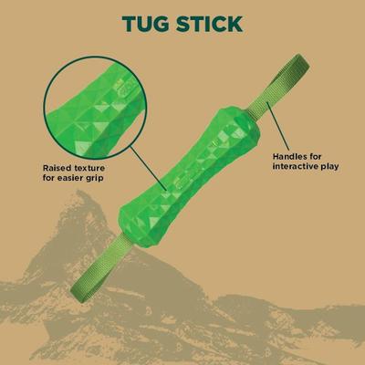 Show full view: Hound2O Tug Stick Dog Toy, Green slide 4 of 8