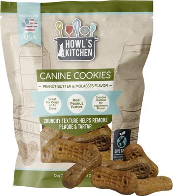 Show full view: Howl's Kitchen Canine Cookies Peanut Butter & Molasses Flavor Dog Treats, 10-oz slide 4 of 10