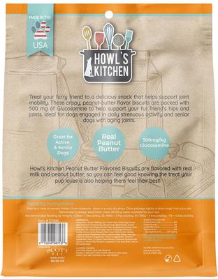 Show full view: Howl's Kitchen Hip & Joint Peanut Butter Flavor Biscuits Dog Treats, 2.62-lb bag slide 3 of 11