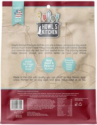 Howl's Kitchen Premium Grill Biscuits Beef, Chicken & Peanut Butter Flavor Dog Treats, 42-oz bag slide 2 of 9
