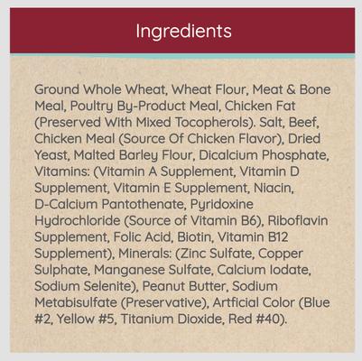 Show full view: Howl's Kitchen Premium Grill Biscuits Beef, Chicken & Peanut Butter Flavor Dog Treats, 42-oz bag slide 7 of 11