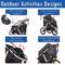 Show in main carousel: HPZ Pet Rover Run Performance Jogging Dog & Cat Stroller, Black slide 5 of 10