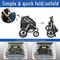 Show in main carousel: HPZ Pet Rover Run Performance Jogging Dog & Cat Stroller, Black slide 6 of 10