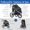Show in main carousel: HPZ Pet Rover Run Performance Jogging Dog & Cat Stroller, Black slide 7 of 10
