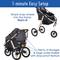 Show in main carousel: HPZ Pet Rover Run Performance Jogging Dog & Cat Stroller, Black slide 9 of 10