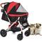 Show in main carousel: HPZ Rover G2 Premium Expandable No-Zip Dog & Cat Stroller, Red slide 1 of 10