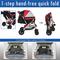 Show in main carousel: HPZ Rover G2 Premium Expandable No-Zip Dog & Cat Stroller, Red slide 6 of 10