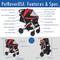 Show in main carousel: HPZ Rover G2 Premium Expandable No-Zip Dog & Cat Stroller, Red slide 8 of 10