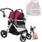 Show in main carousel: HPZ Rover Prime G2 Luxury 3-in-1 Dog & Cat Stroller, Ruby Red slide 1 of 10
