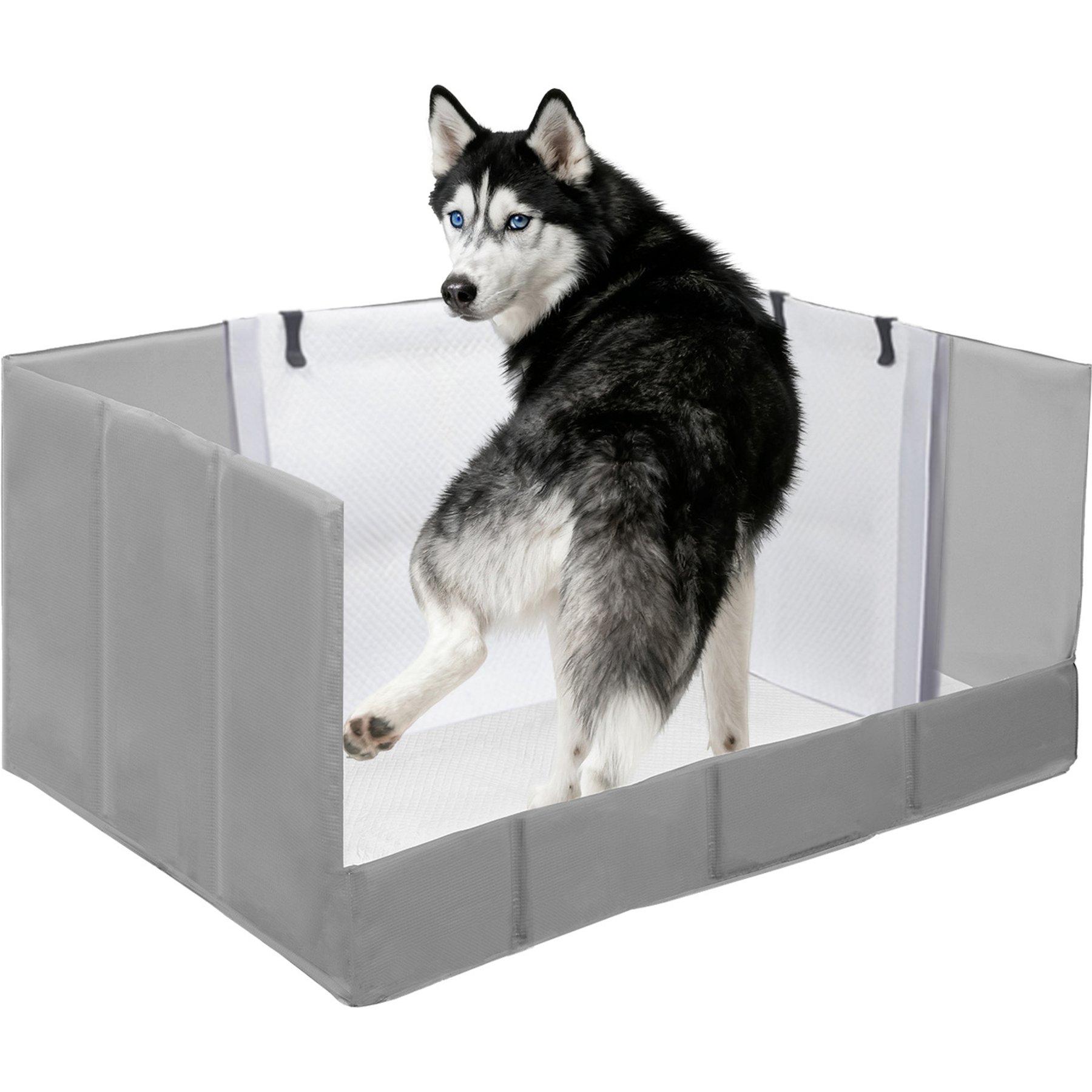 HQ4US 4LEGS Foldable Waterproof Dog & Cat Litter Box, X-Large