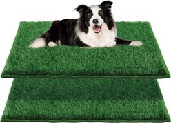 HQ4US 4LEGS Odorless Artificial Grass Mat Dog Potty Training System, 2 count, Large slide 1 of 8