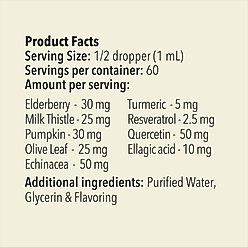 Huggibles Allergy & Immune Support Chicken Flavored Liquid Allergy & Immune Supplement for Dogs & Cats, 2-fl oz bottle slide 2 of 2