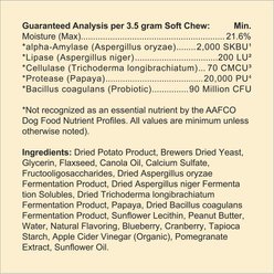 Huggibles Digestive Support with Probiotics Chicken Flavored Soft Chew Digestive Supplement for Dogs, 90 count slide 2 of 2