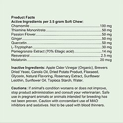 Huggibles Stress & Anxiety Relief Calming Chicken Flavored Soft Chews Calming Supplement for Dogs, 90 count slide 2 of 2