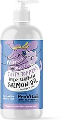 Huggibles Tasty Toppers Wild Alaskan Salmon Oil Skin & Coat Supplement for Dogs & Cats, 32-fl oz bottle