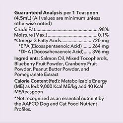 Huggibles Tasty Toppers Wild Alaskan Salmon Oil Skin & Coat Supplement for Dogs & Cats, 32-fl oz bottle slide 2 of 2