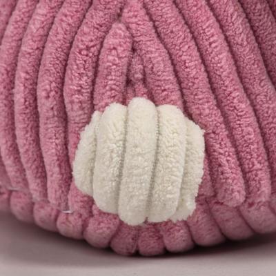 Show full view: HuggleHounds Barnyard Durable Plush Corduroy Knottie Bunny Squeaky Dog Toy, Large slide 7 of 13