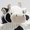 Show in main carousel: HuggleHounds Barnyard Durable Plush Corduroy Knottie Cow Squeaky Dog Toy, Large slide 6 of 12