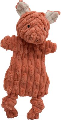 Show full view: HuggleHounds Barnyard HuggleFlatties Tough Squeaky Plush Dog Toys, Small, 3 count slide 3 of 11